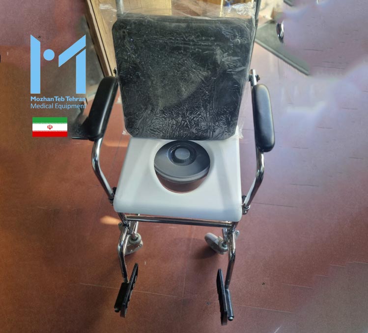 SHOWER-CHAIR-04-01 صندلی حمام و دستشویی چهار چرخ کوچک در فروشگاه موژان طب تهران