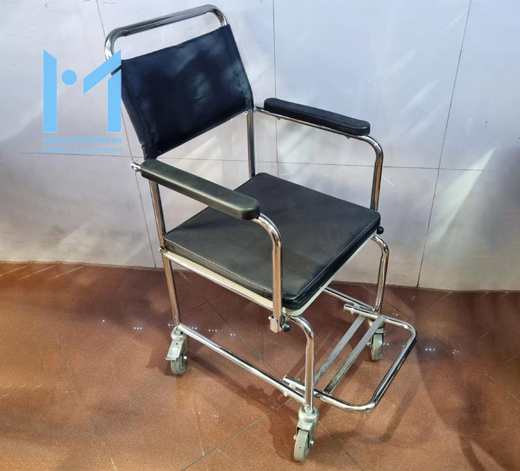 SHOWER-WHEELCHAIR-07-01 ویلچر چهار چرخ حمامی در فروشگاه موژان طب تهران