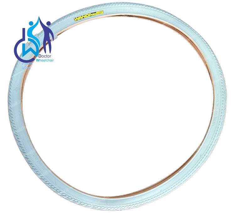 wheelchair-rear-wheel-133 لاستیک بادی ویلچر سایز ۲۴ × ۱⅜