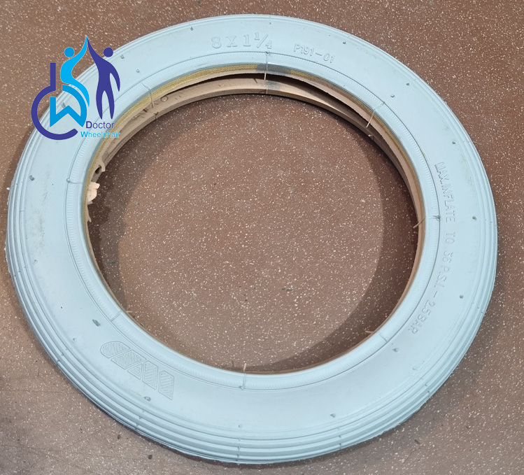 wheelchair-rear-wheel-142-01 لاستیک بادی سایز 8 در فروشگاه دکتر ویلچر