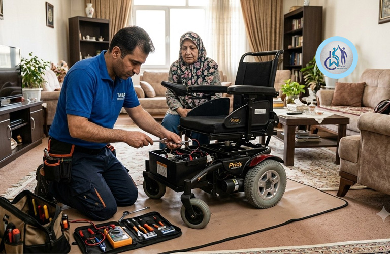 تعمیر ویلچر در منزل توسط دکتر ویلچر